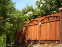 redwood fencing