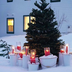 Tree-with-candle-buckets