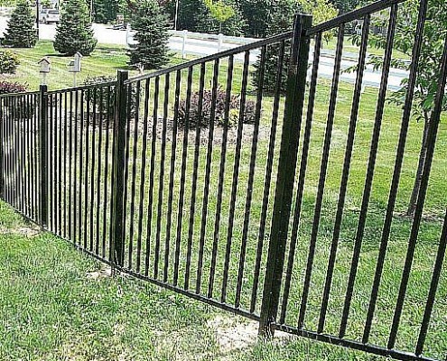 custom iron fence