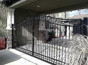 iron driveway gate