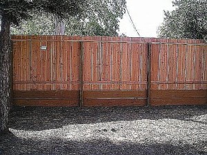 nail on flat top fence
