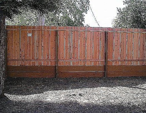 nail on flat top fence