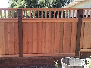 piano key lattice on board on board fence