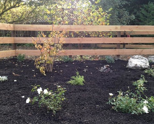 ranch rail fence
