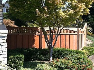 redwood arched piano key lattice