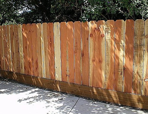 redwood fence nail on dog ear