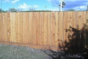 redwood fence nail on flat top