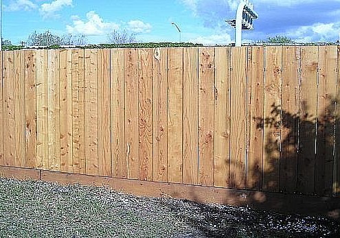 redwood fence nail on flat top