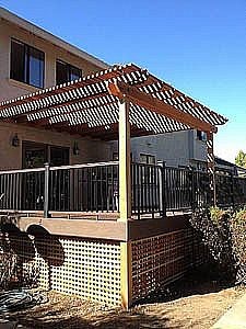 redwood patio cover